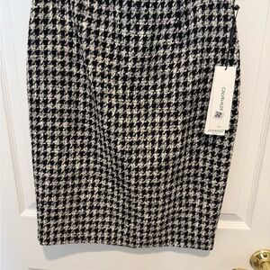 Chanel Black and White Skirt
